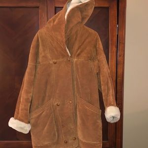 GIII Suede/Leather Coat.